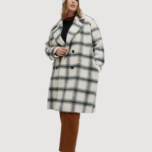 NOIZE - Kort Plus Long Length Vegan Wool Coat- Size: S